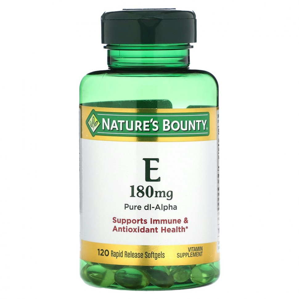 ���� ������ (Iherb) Nature's Bounty, ������� E, 180 ��, 120 ������ ��������, ������ �� 3530 ���