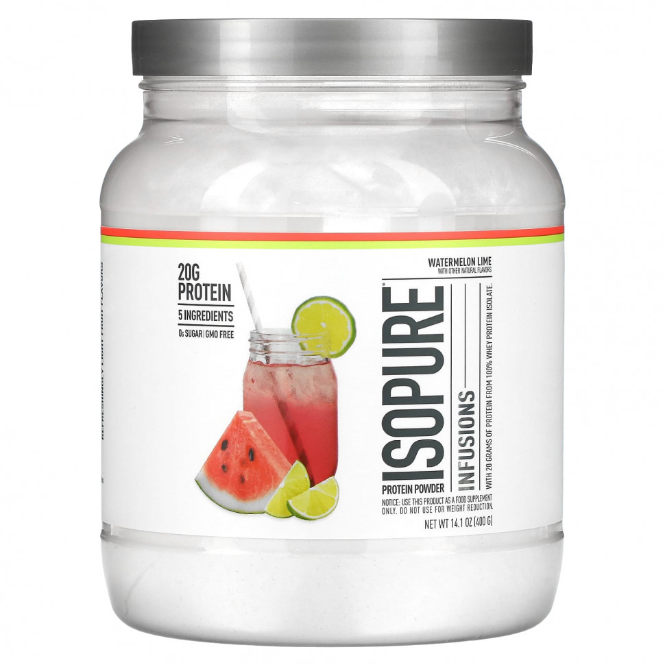 ���� ������ (Iherb) Isopure, Infusions, ����������� �������, ����� � ����, 400 � (14,1 �����), ������ �� 8280 ���