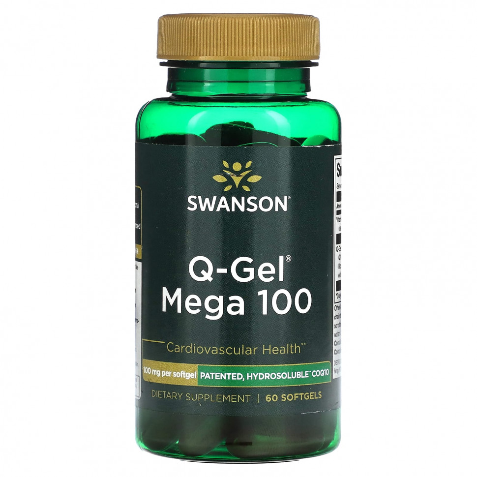 ���� ������ (Iherb) Swanson, Q-Gel Mega 100, 100 ��, 60 ������ ��������, ������ �� 4690 ���