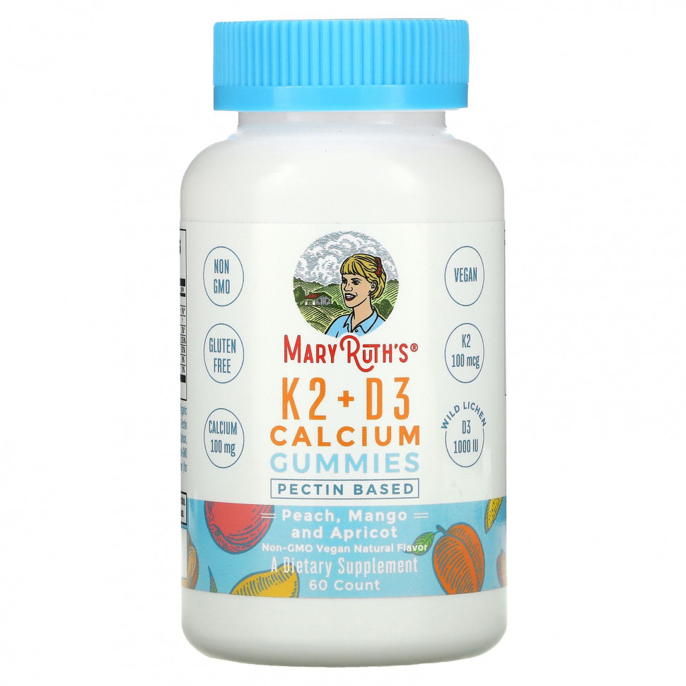 ���� ������ (Iherb) MaryRuth Organics, ����������� ���������� � �������� K2 + D3, ������, ����� � �������, 60 ����������� ��������, ������ �� 5130 ���