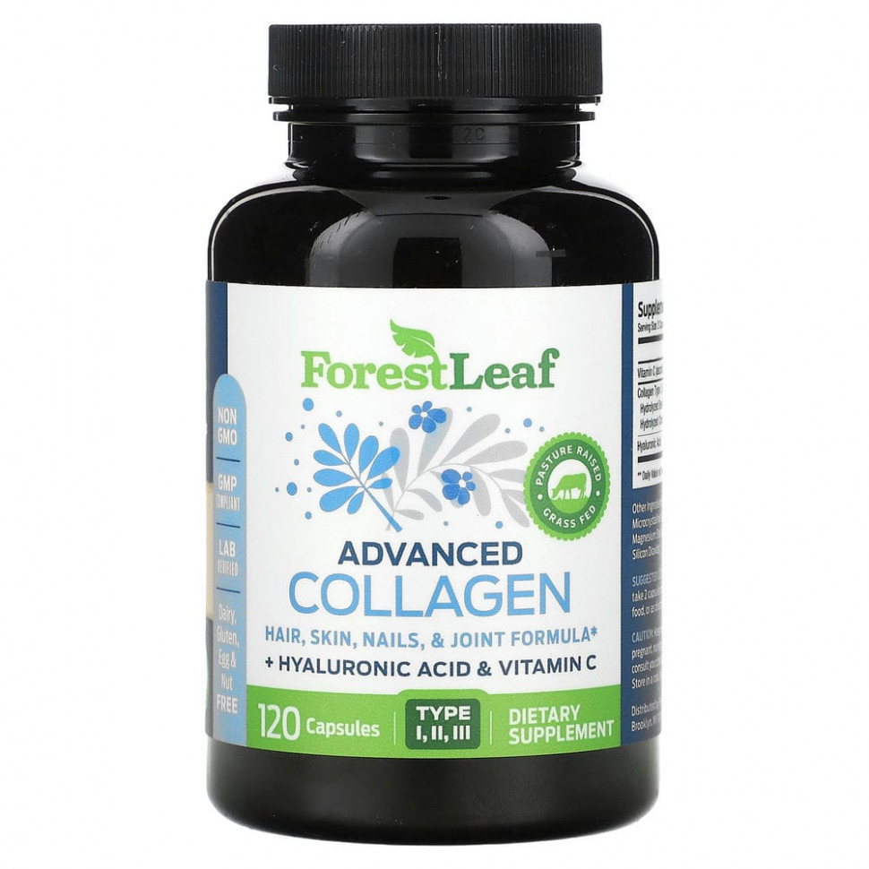 ���� ������ (Iherb) Forest Leaf, Advanced Collagen, 120 ������, ������ �� 4580 ���