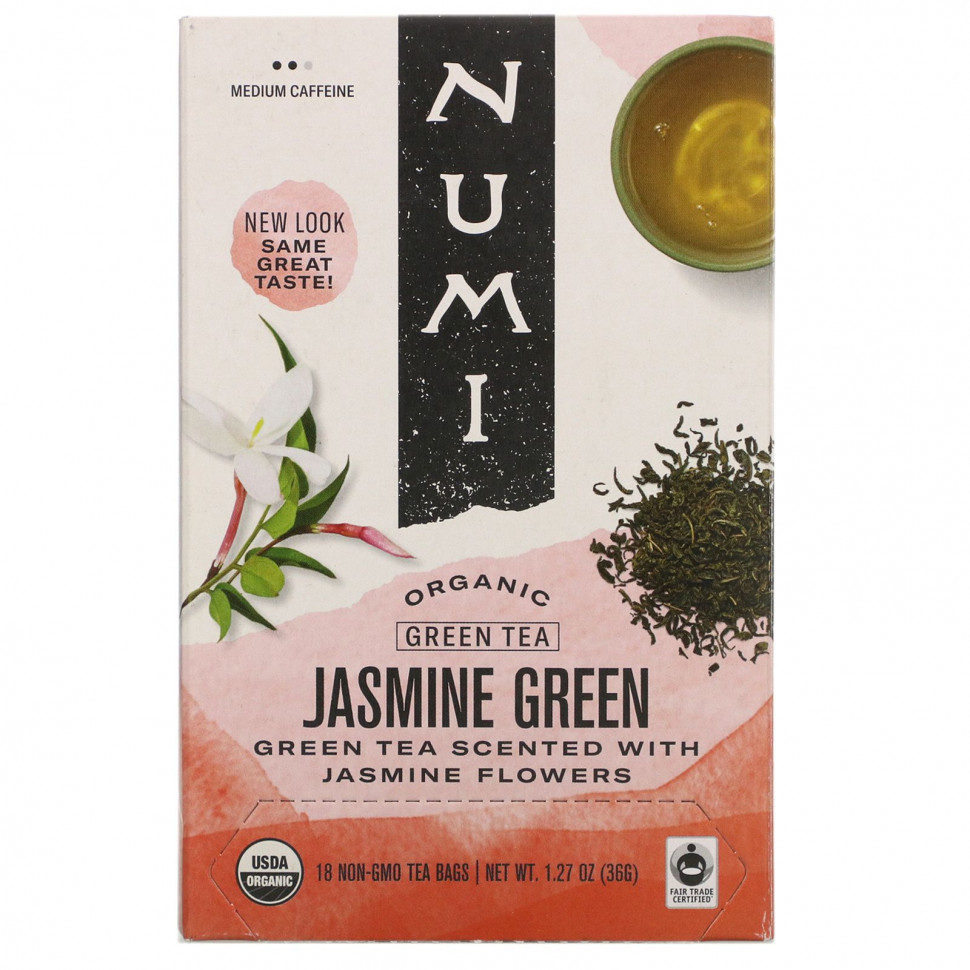 ���� ������ (Iherb) Numi Tea, ������������ ������� ���, ������� ������, 18 ������ ���������, 1,27 ����� (36 �), ������ �� 1310 ���