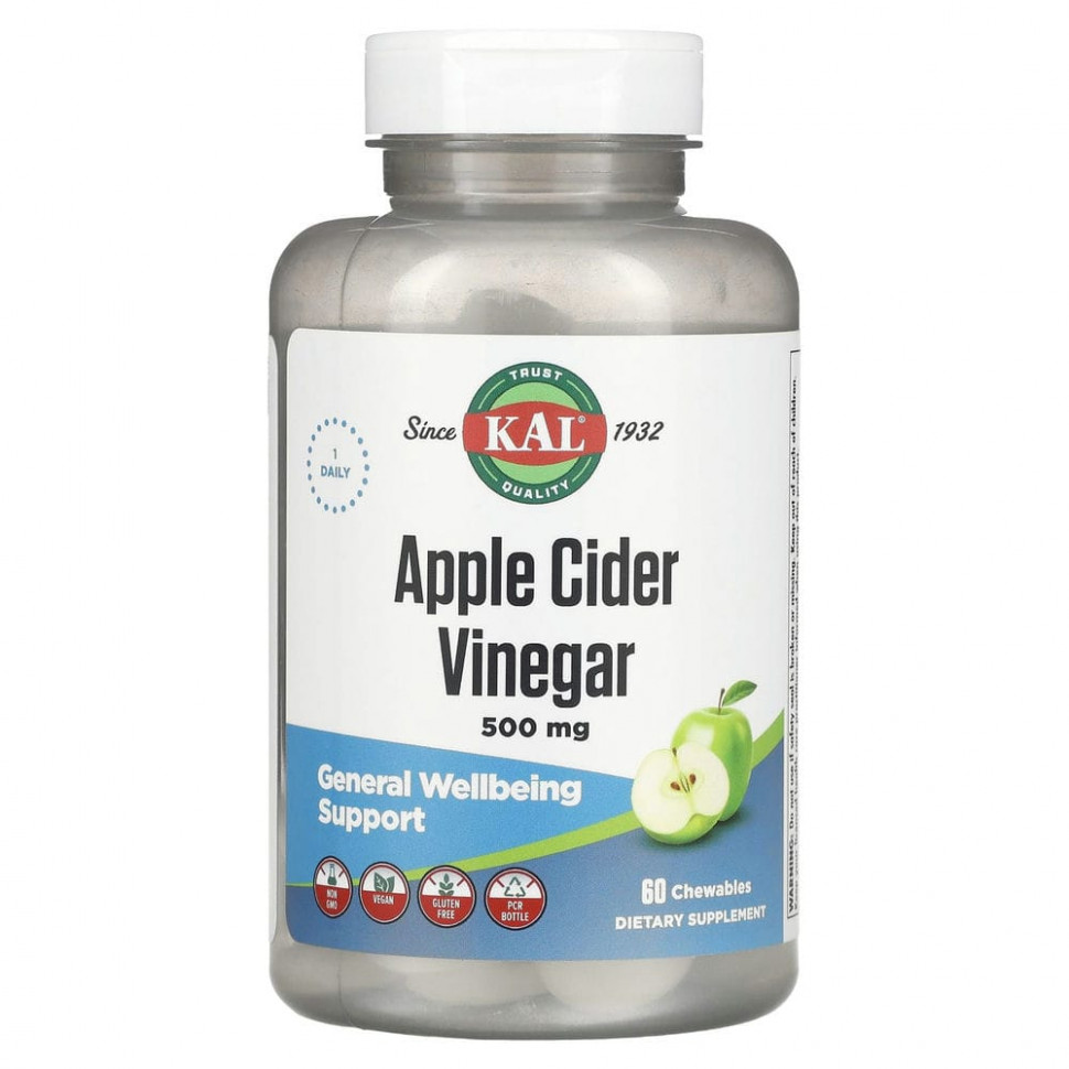 ���� ������ (Iherb) KAL, �������� �����, ������� ������, 500 ��, 60 ����������� ��������, ������ �� 1810 ���