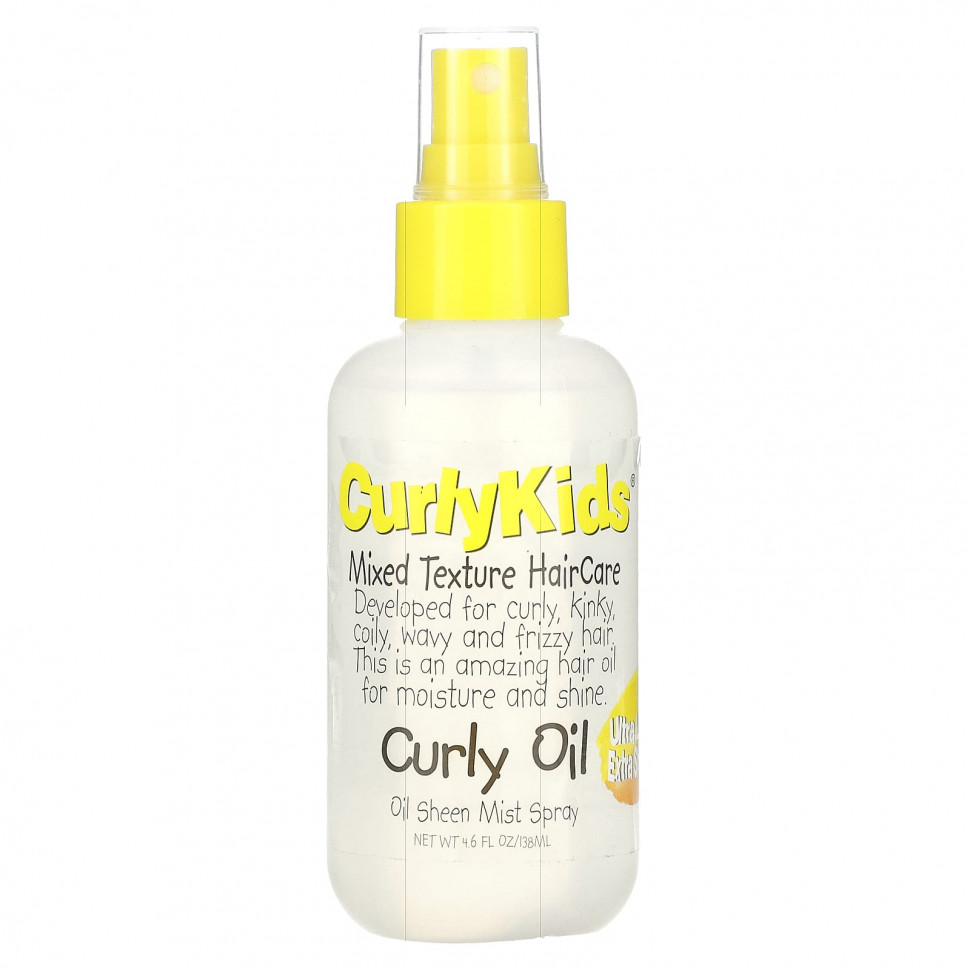 ���� ������ (Iherb) CurlyKids, Curly Oil Sheen Mist, �����, 138 �� (4,6 ����. �����), ������ �� 1560 ���