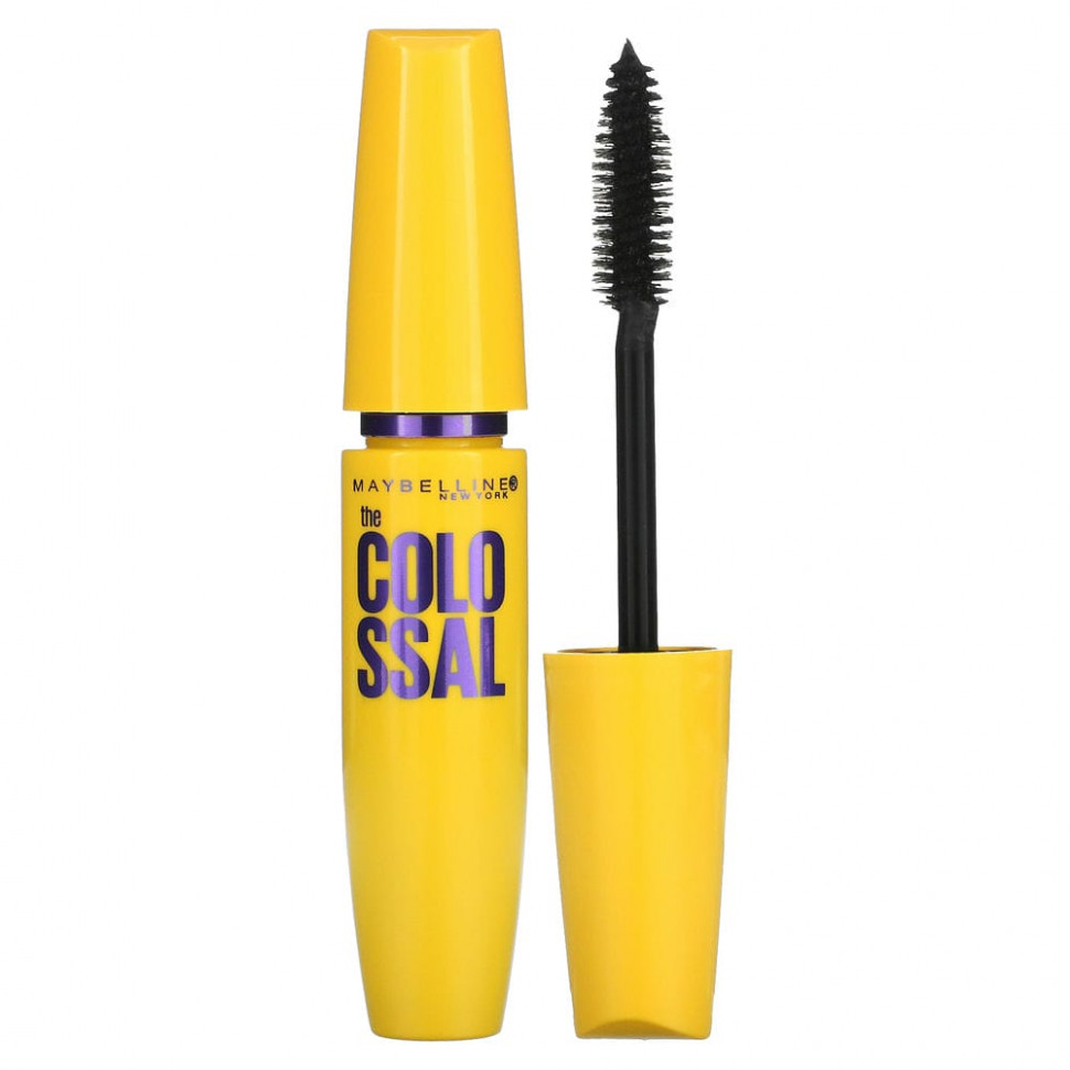 ���� ������ (Iherb) Maybelline, ���� ��� ������ Volum' Express, The Colossal, ������� Glam Black, 9,2 ��, ������ �� 2250 ���