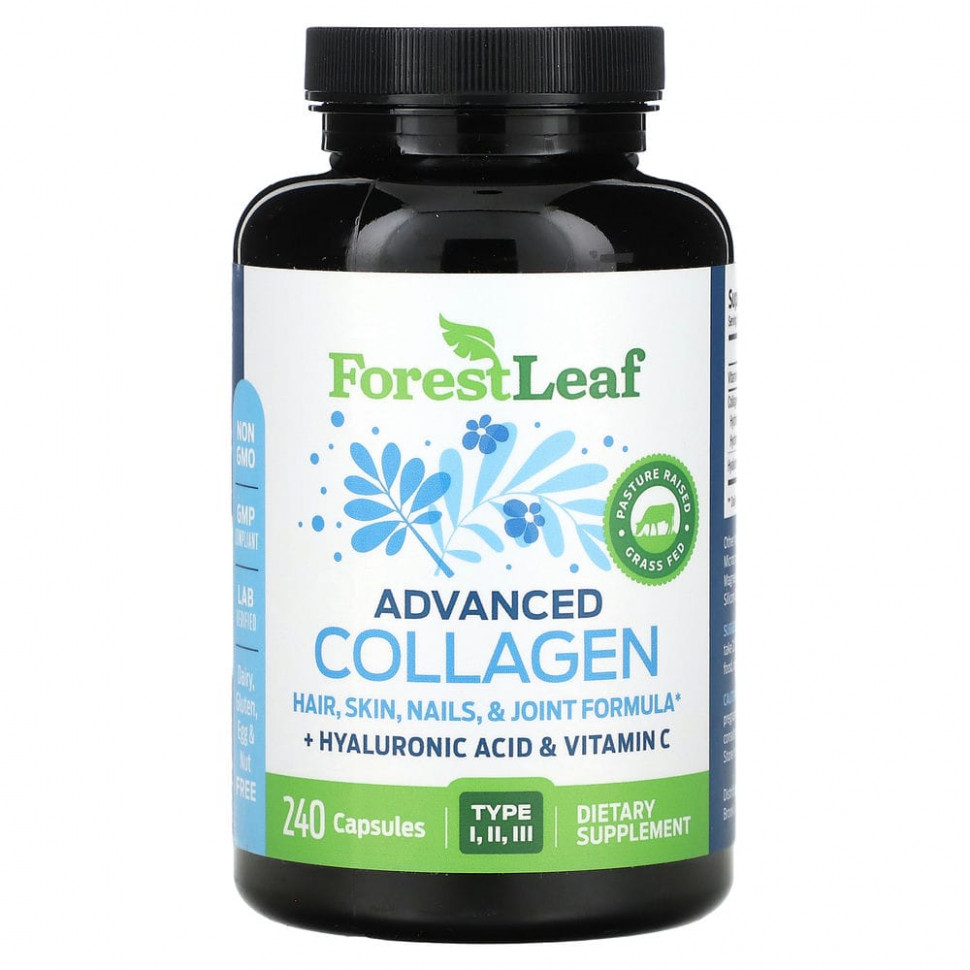 ���� ������ (Iherb) Forest Leaf, Advanced Collagen, 240 ������, ������ �� 7000 ���