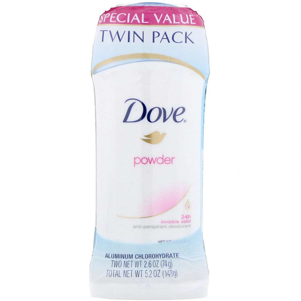   (Iherb) Dove, Invisible Solid Deodorant, , 2 .  , 74  (2,6 ),   2240 