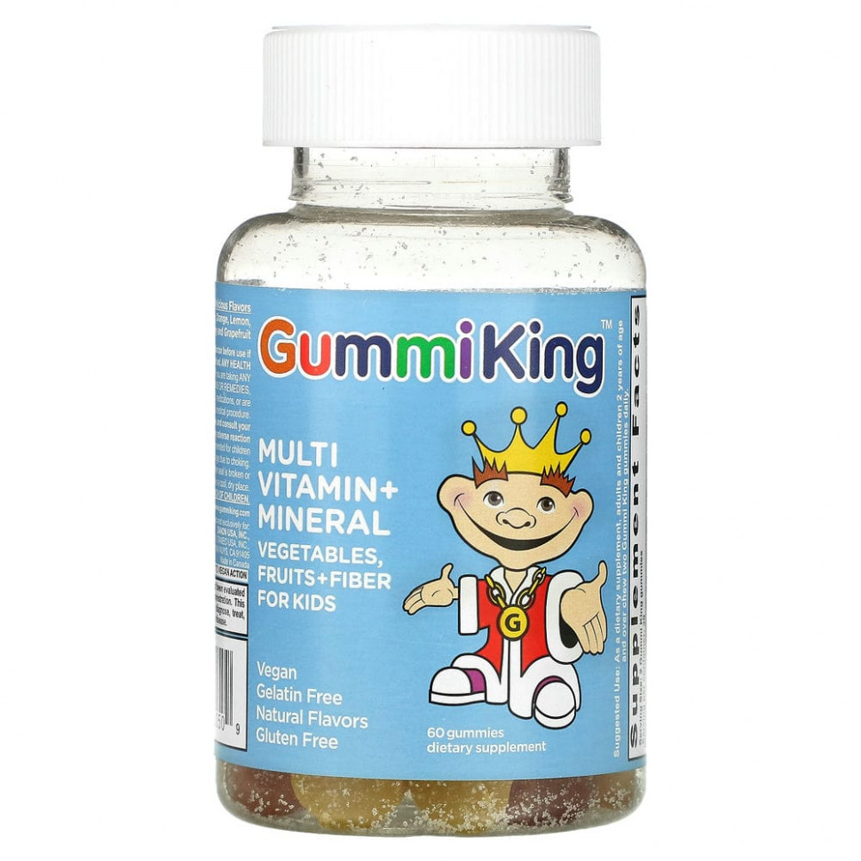 ���� ������ (Iherb) GummiKing, �������������� � �������������, �����, ������ � ��������� ��� �����, 60 ����������� ��������, ������ �� 1960 ���