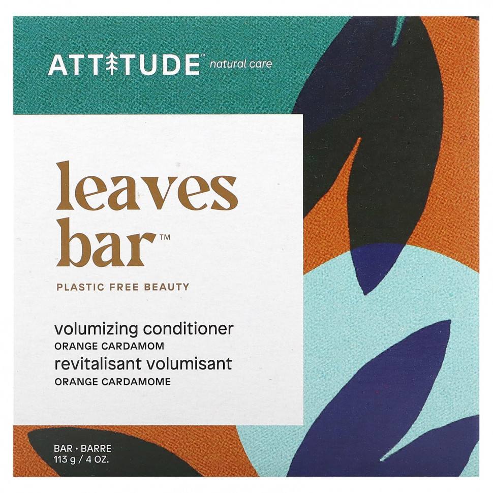 ���� ������ (Iherb) ATTITUDE, Leaves Bar, ����������� ��� ������, �������� � ��������, 113 � (4 �����), ������ �� 3060 ���