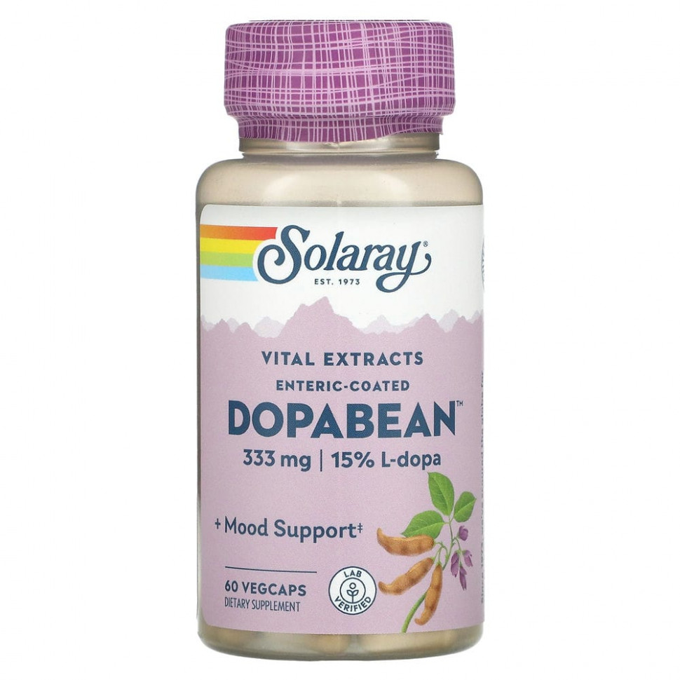 ���� ������ (Iherb) Solaray, DopaBean, ������ ������, 60 �������������� ������, ������ �� 3050 ���