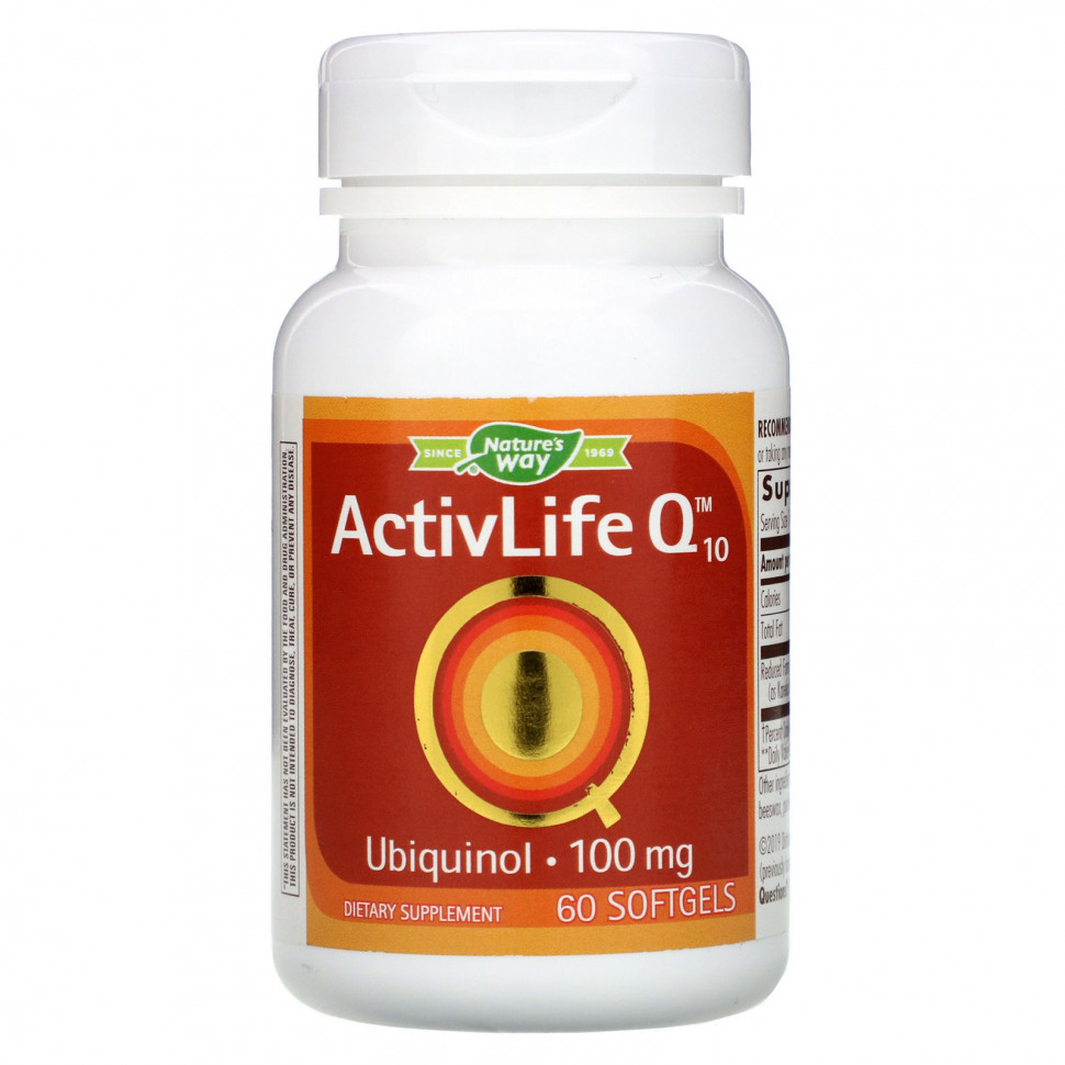 ���� ������ (Iherb) Nature's Way, ActivLife ������� Q10, 100 ��, 60 ������, ������ �� 9100 ���