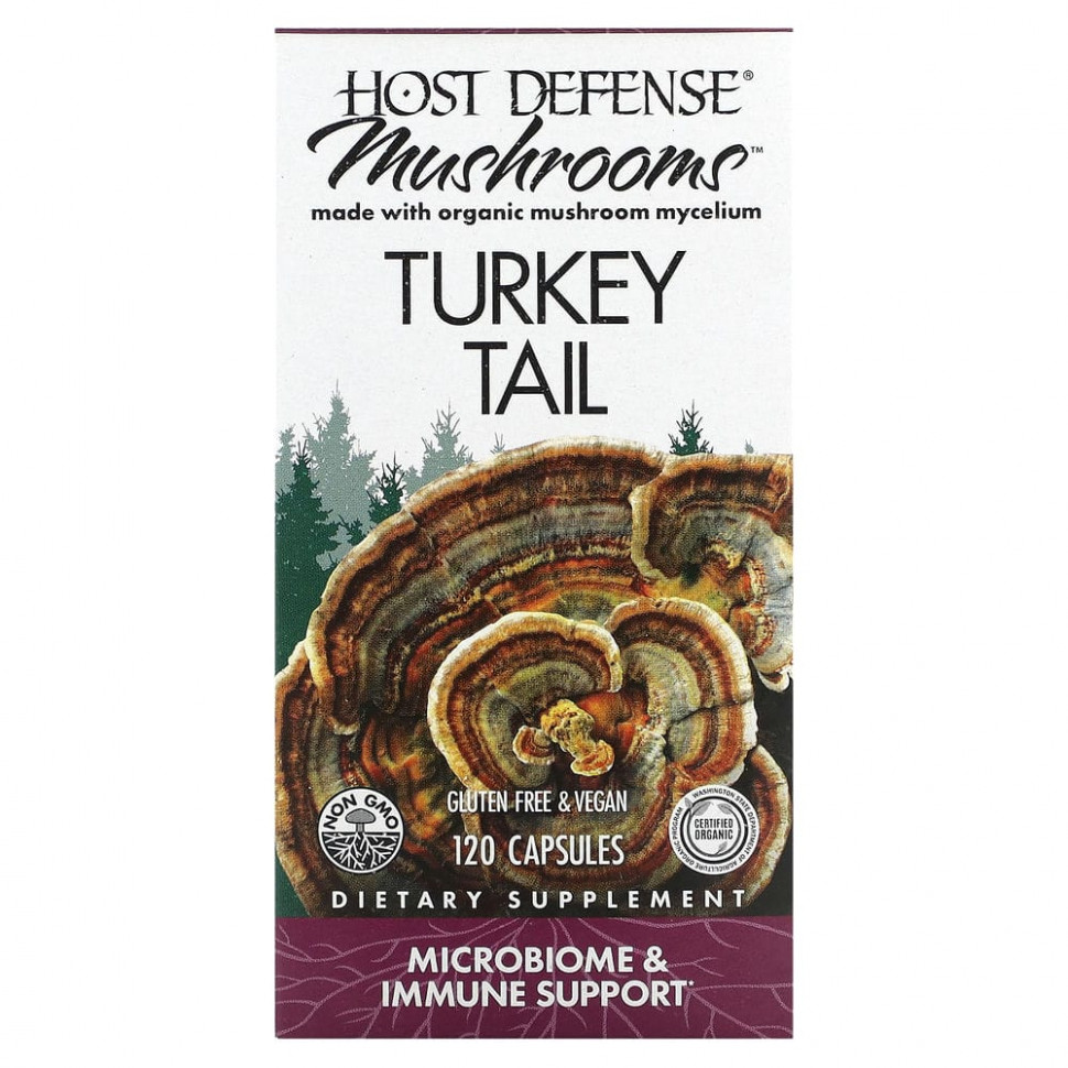 ���� ������ (Iherb) Fungi Perfecti, Host Defense, �����, �������� ������������, ��������� �������� �������, 120 �������������� ������, ������ �� 10130 ���