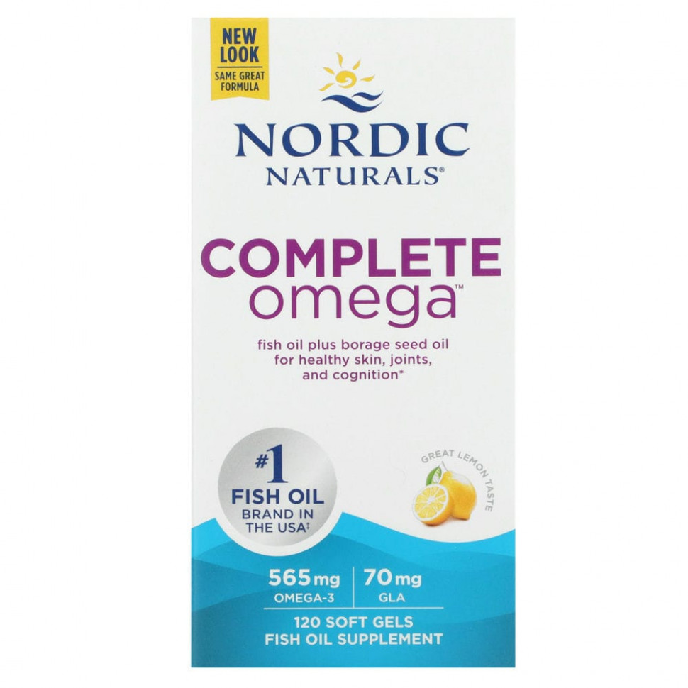 ���� ������ (Iherb) Nordic Naturals, Complete Omega, �� ������ ������, 282,5 ��, 120 ������, ������ �� 5400 ���