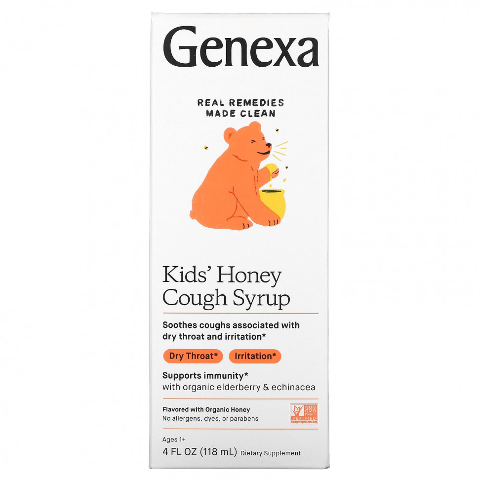 ���� ������ (Iherb) Genexa, Kid's Honey, ����� �� �����, ��� ����� �� 1 ����, ������������ ���, 118 �� (4 ����. �����), ������ �� 2620 ���