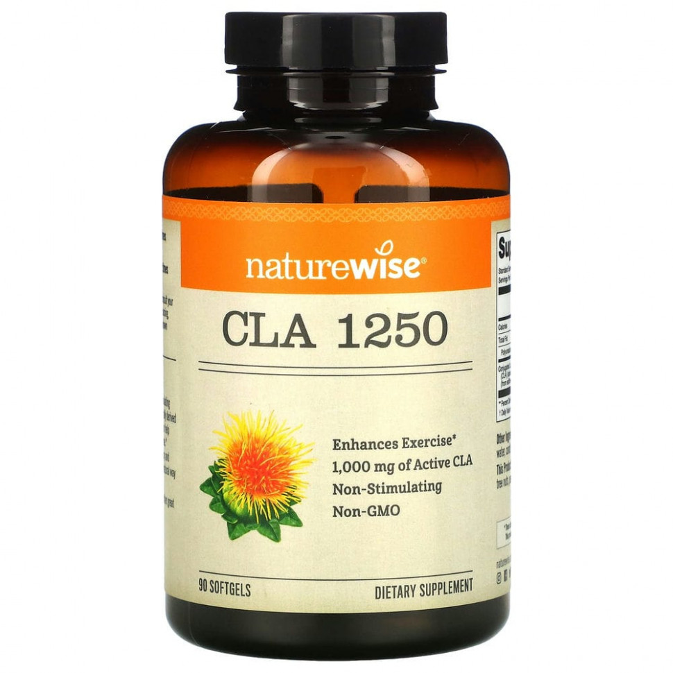 ���� ������ (Iherb) NatureWise, CLA 1250, 1000 ��, 90 ������ ��������, ������ �� 2270 ���