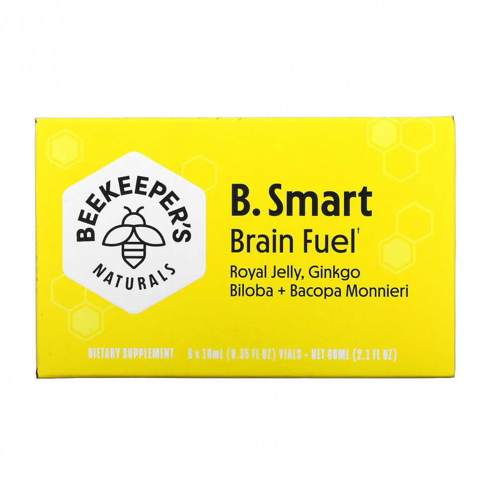 ���� ������ (Iherb) Beekeeper's Naturals, B. Smart Brain Fuel, 6 �������� �� 10 �� (0,35 ����. �����), ������ �� 4650 ���