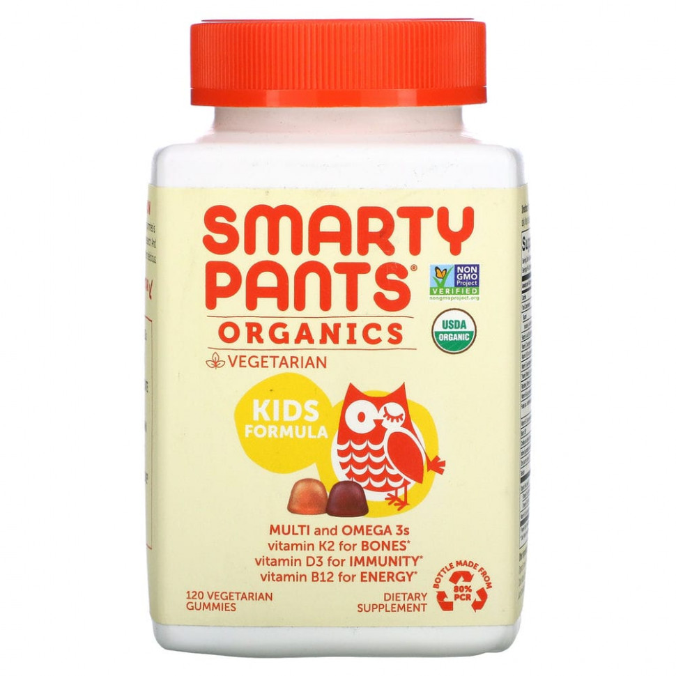 ���� ������ (Iherb) SmartyPants, Organics, �������� ��� �����, ����� � ������� ����, 120 �������������� ����������� ��������, ������ �� 4920 ���