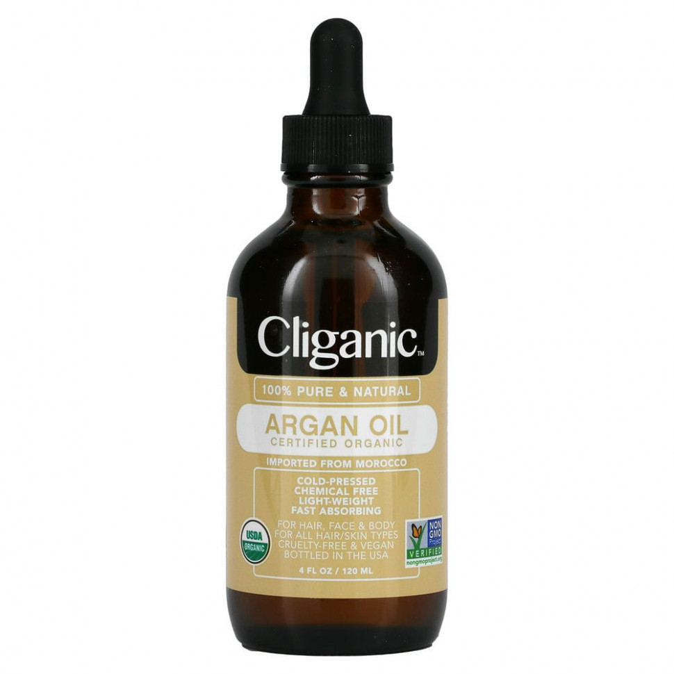 ���� ������ (Iherb) Cliganic, 100% ������ � ����������� ��������� �����, 120 �� (4 ����. �����), ������ �� 2460 ���