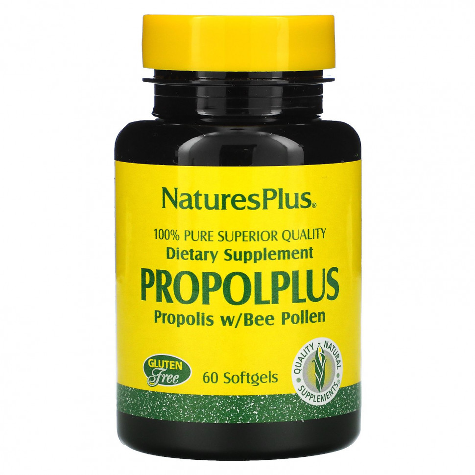 ���� ������ (Iherb) NaturesPlus, Propolplus, �������� � �������� �������, 60 ������, ������ �� 2820 ���