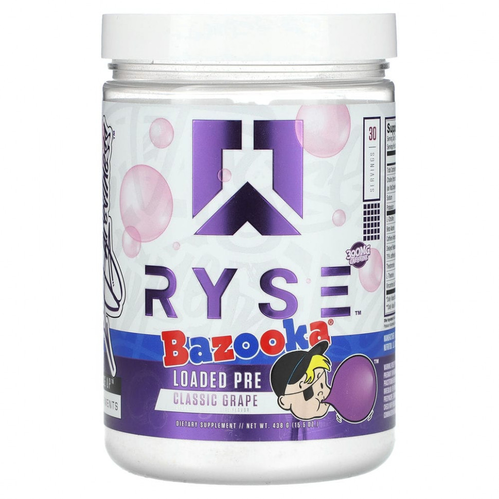 ���� ������ (Iherb) Ryse Supps, Loaded Pre, ������, ������������ ��������, 438 � (15,5 �����), ������ �� 6730 ���