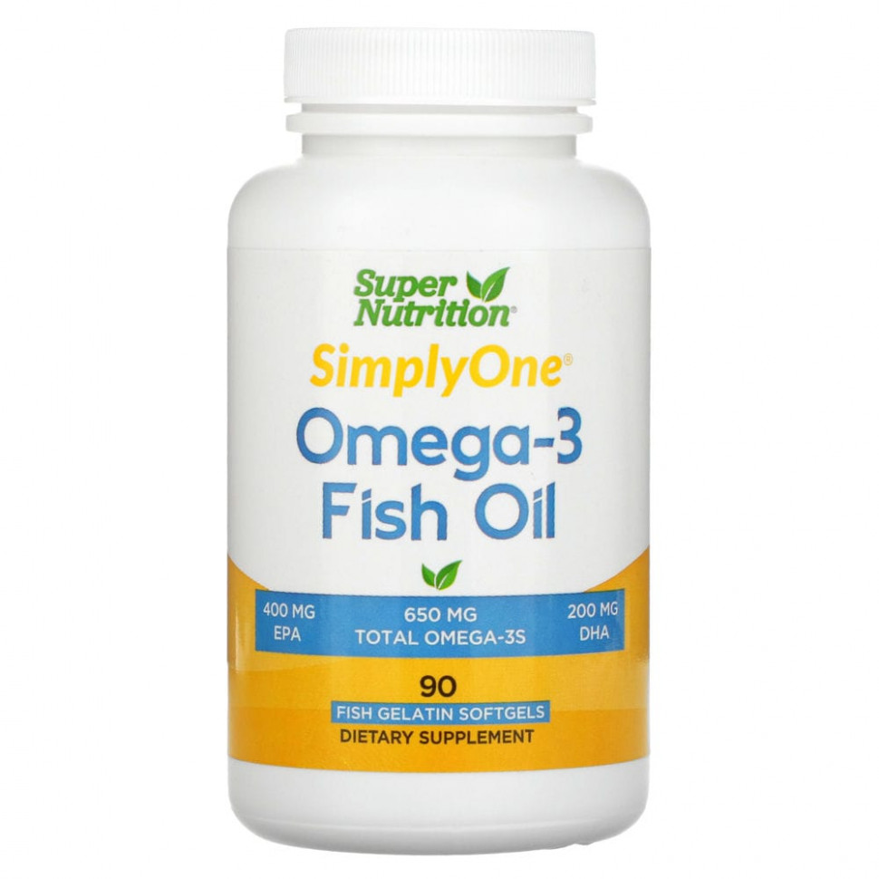 ���� ������ (Iherb) Super Nutrition, ����� ��� � �����-3, 1000 ��, 90 ������ �� ������� ��������, ������ �� 3820 ���