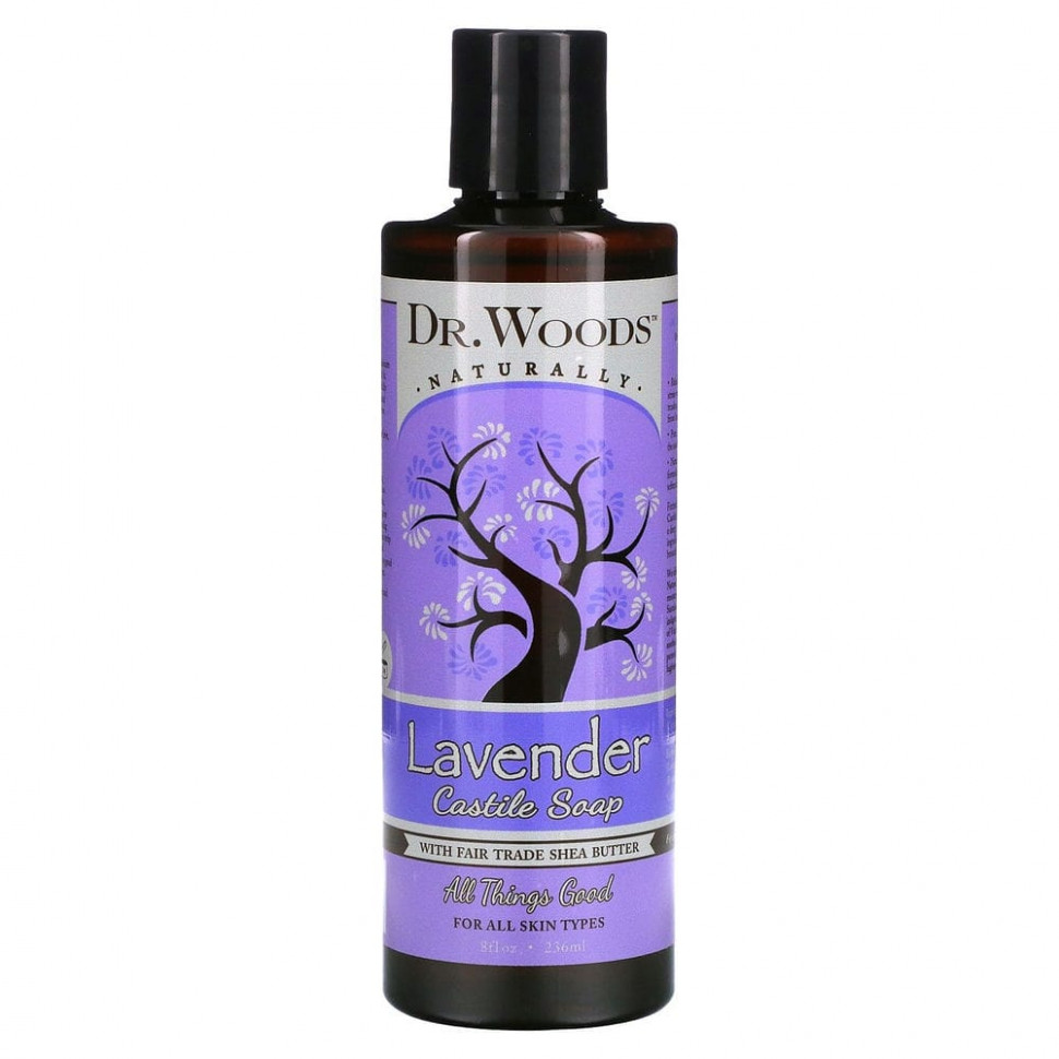 ���� ������ (Iherb) Dr. Woods, �������, ����������� ���� � ������ ��, ��������������� ���������� ������������ ��������, 8 ������ ����� (236 ��), ������ �� 1090 ���