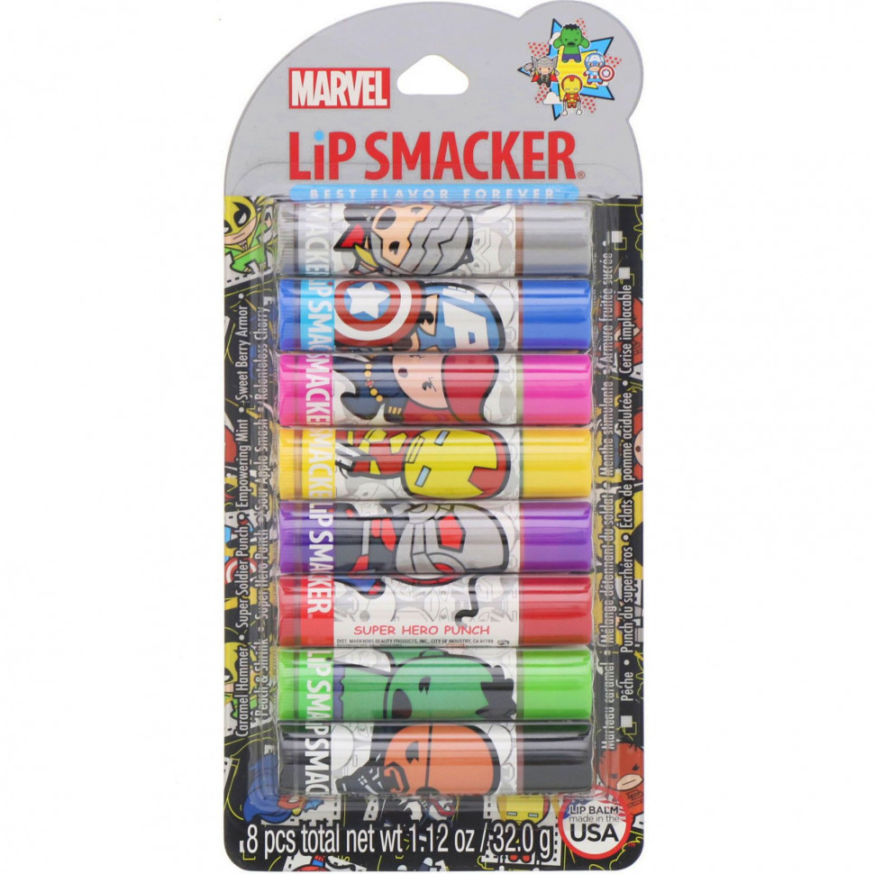 ���� ������ (Iherb) Lip Smacker, Marvel Avengers, ����� ��������� ��� ���, ��� ���������, 8 ����, ������ �� 2530 ���