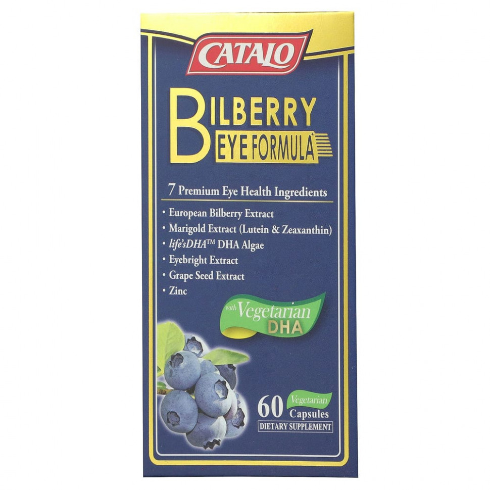 ���� ������ (Iherb) Catalo Naturals, Bilberry Eye Formula, 60 �������������� ������, ������ �� 6140 ���