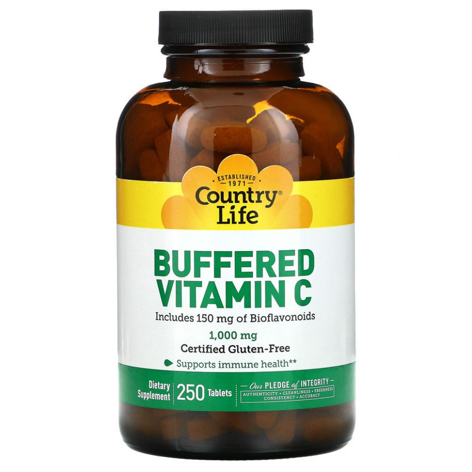 ���� ������ (Iherb) Country Life, �������������� ������� C, 1000 ��, 250 ��������, ������ �� 4980 ���