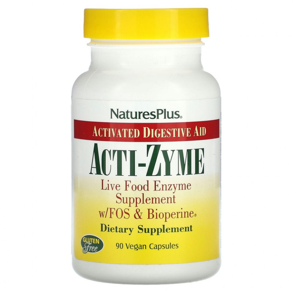 ���� ������ (Iherb) NaturesPlus, Acti-Zyme, �������� ��� ��������� �����������, 90 ��������� ������, ������ �� 3770 ���