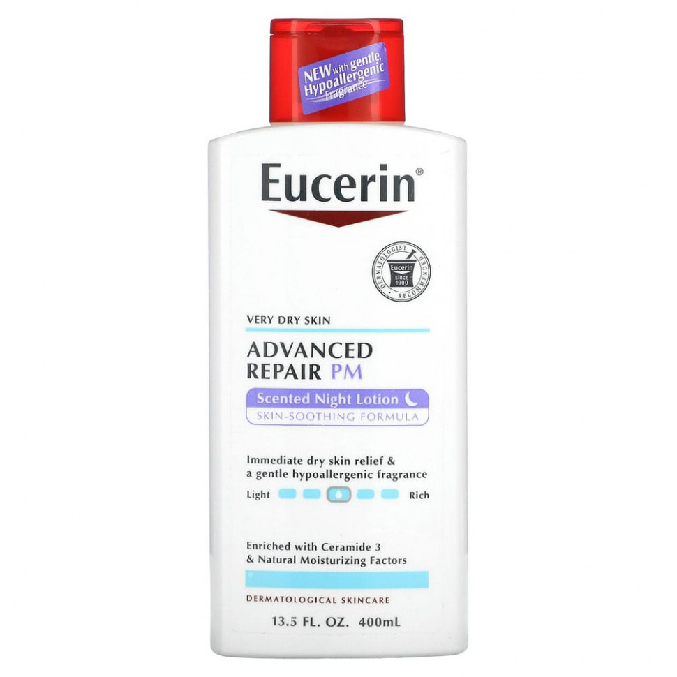 ���� ������ (Iherb) Eucerin, Advanced Repair Lotion, PM, ����������������� ������ ������, 400 �� (13,5 ����. �����), ������ �� 4090 ���