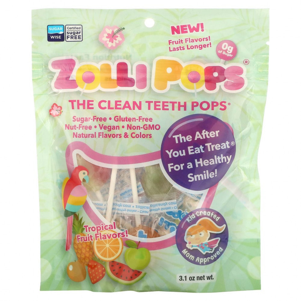  (Iherb) Zollipops, Zollipops, The Clean Teeth Pops,    , 3,1 ,   1180 