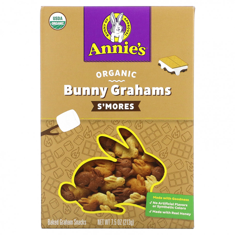 ���� ������ (Iherb) Annie's Homegrown, ������������ ���������� ����� � �������� � ������, S'Mores, 213 � (7,5 �����), ������ �� 1500 ���