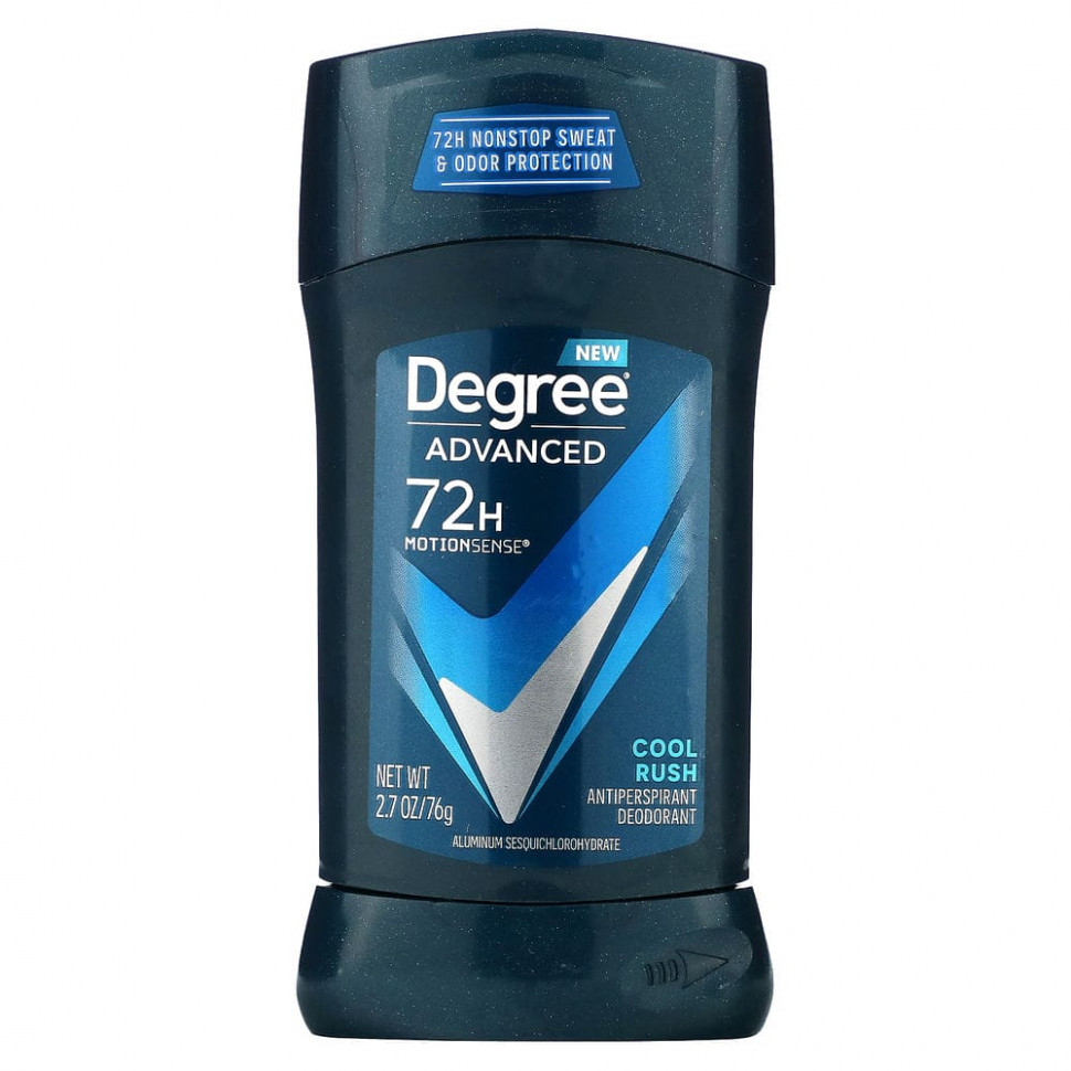 ���� ������ (Iherb) Degree, Advanced 72 Hour MotionSens, ����������-��������������, Cool Rush, 76 � (2,7 �����), ������ �� 1420 ���