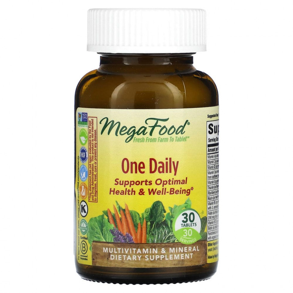 ���� ������ (Iherb) MegaFood, One Daily, �������� ��� ������ ���� ��� � ����, 30 ��������, ������ �� 3800 ���