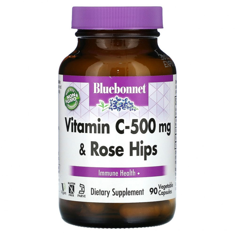���� ������ (Iherb) Bluebonnet Nutrition, 500 �� �������� C � ��������, 90 ������������ ������, ������ �� 2410 ���