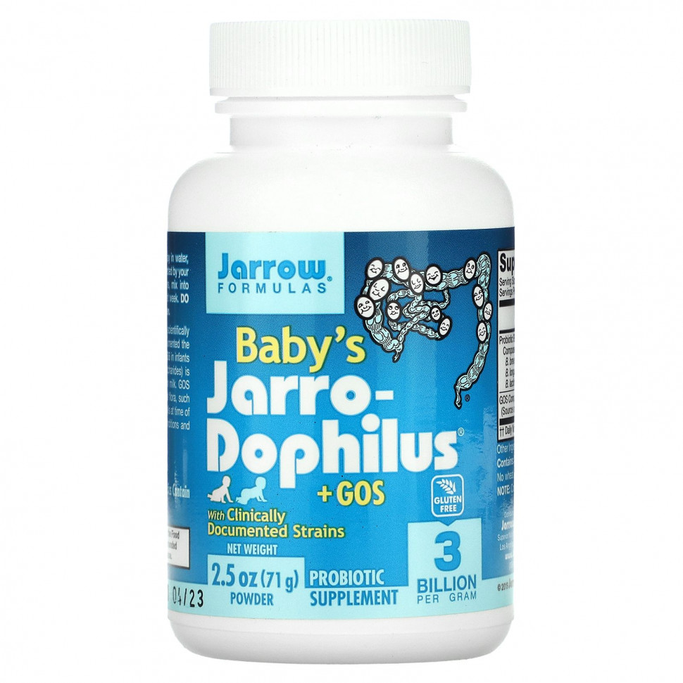���� ������ (Iherb) Jarrow Formulas, Baby's Jarro-Dophilus + GOS, �������, 71 � (2,5 �����), ������ �� 3470 ���