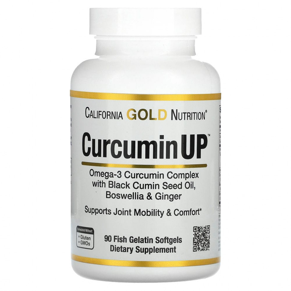 ���� ������ (Iherb) California Gold Nutrition, Curcumin UP, �������� � �����-3 � ����������, ��� ����������� � �������� � ������ ��������, 90 ������ �� ������� ��������, ������ �� 4320 ���