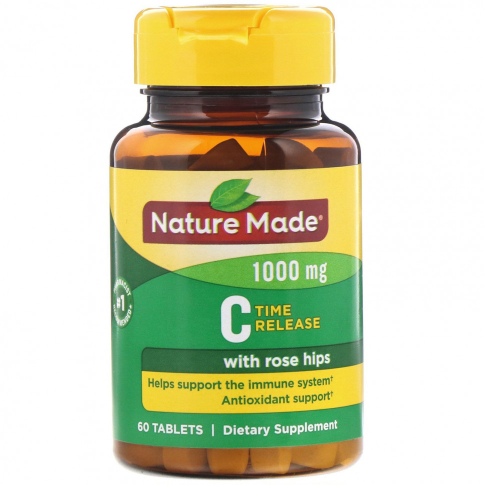 ���� ������ (Iherb) Nature Made, ������� � � ������� ���������, ��������� �������������, 1000 ��, 60 ��������, ������ �� 3180 ���