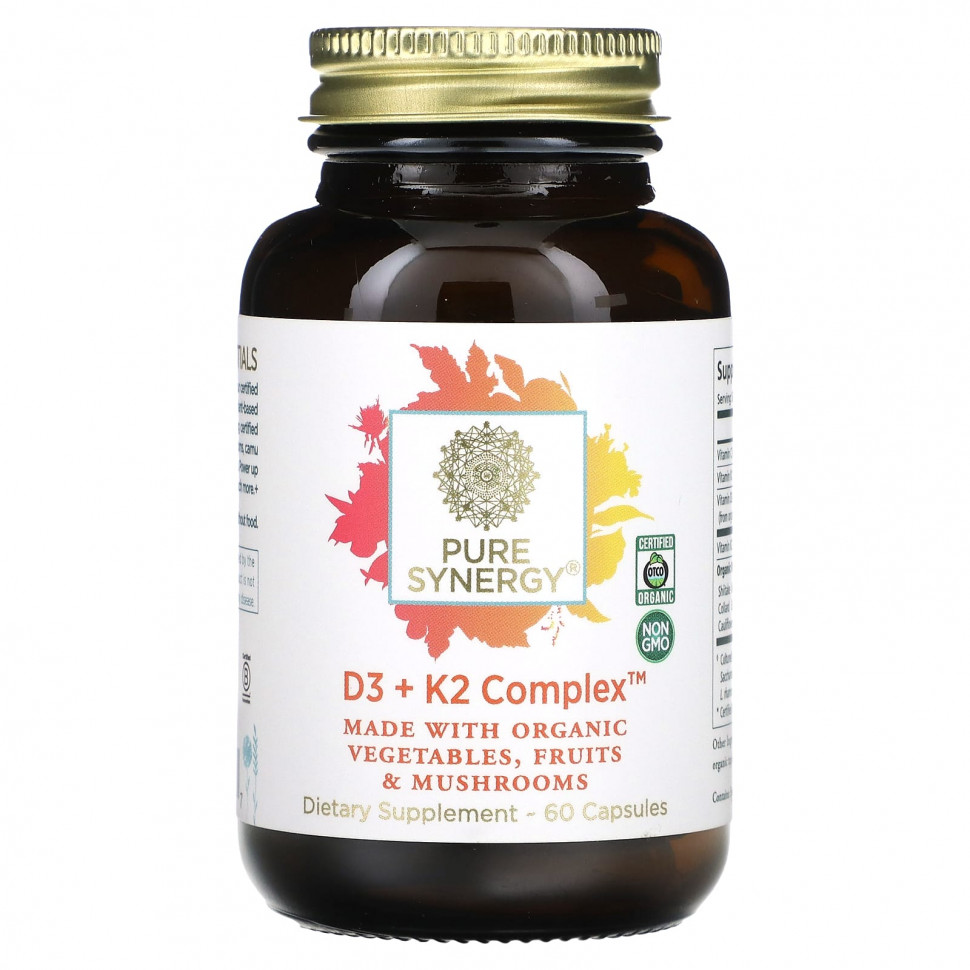 ���� ������ (Iherb) Pure Synergy, D3 + K2 ��������`` 60 ������, ������ �� 7210 ���