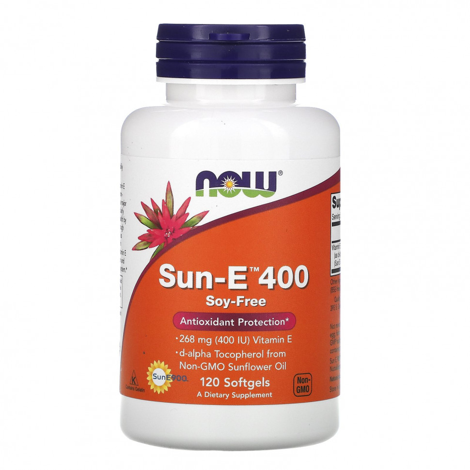 ���� ������ (Iherb) NOW Foods, Sun-E 400, 120 ������, ������ �� 4670 ���