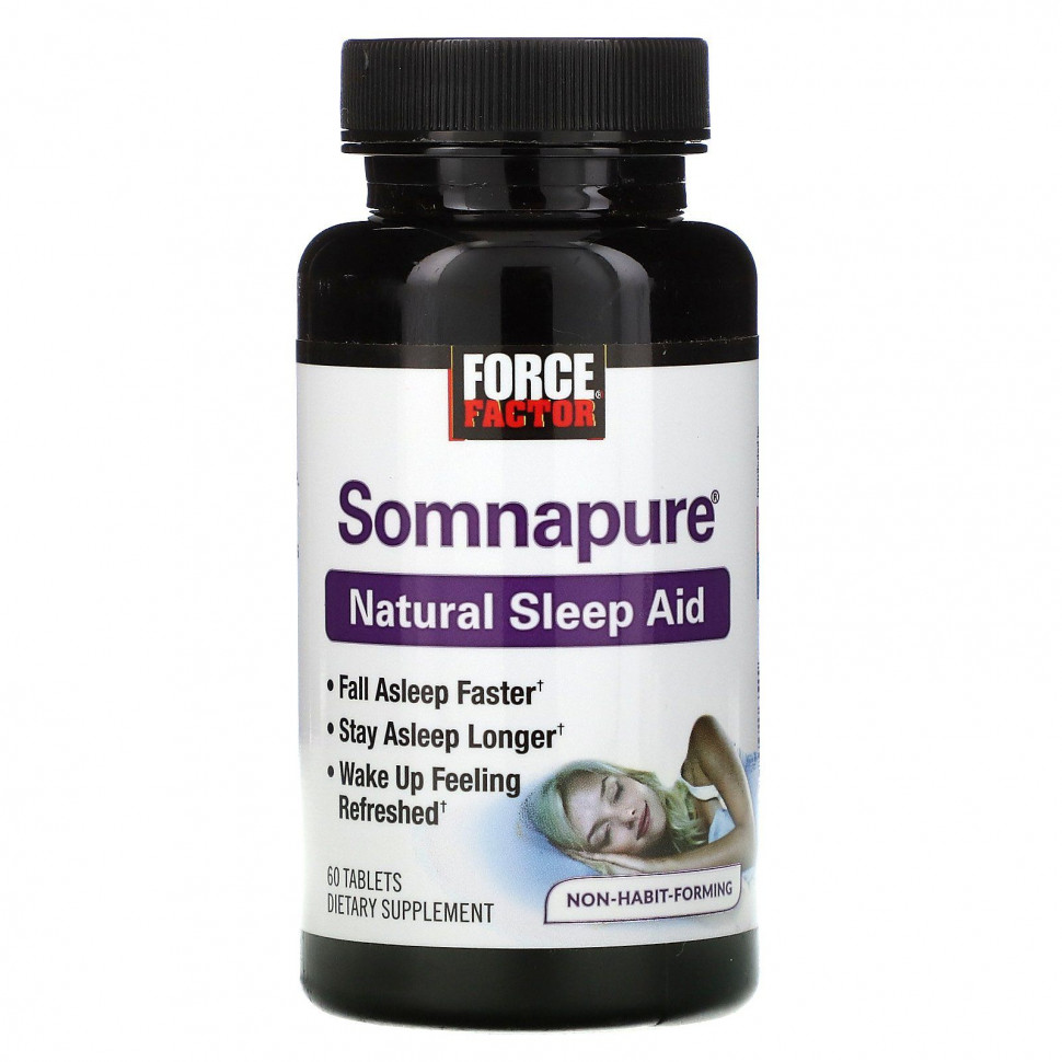 ���� ������ (Iherb) Force Factor, Somnapure, ���������� �������� ��� ���, 60 ��������, ������ �� 2950 ���