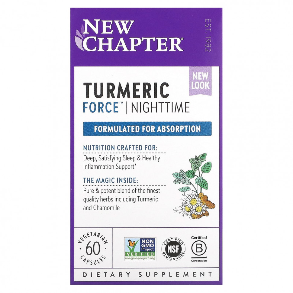 ���� ������ (Iherb) New Chapter, Turmeric Force, ��� ������ ����� ����, 60 �������������� ������, ������ �� 5940 ���