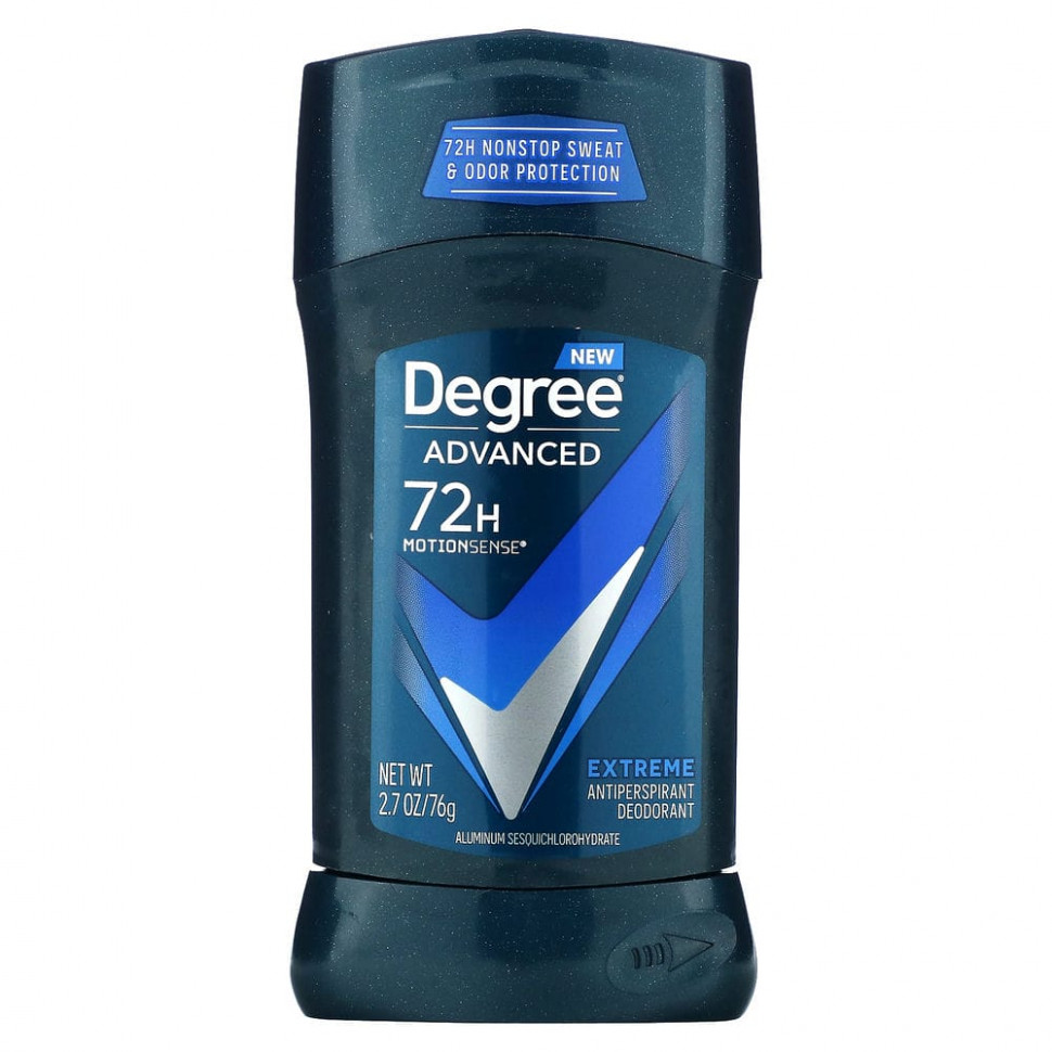 ���� ������ (Iherb) Degree, Advanced 72 Hour MotionSense, ����������-��������������, Extreme, 76 � (2,7 �����), ������ �� 1420 ���