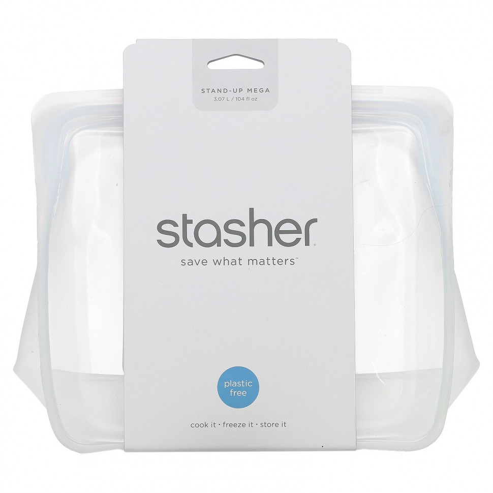 ���� ������ (Iherb) Stasher, Stand-Up Mega, �������, 3,07 � (104 ����. �����), ������ �� 6240 ���