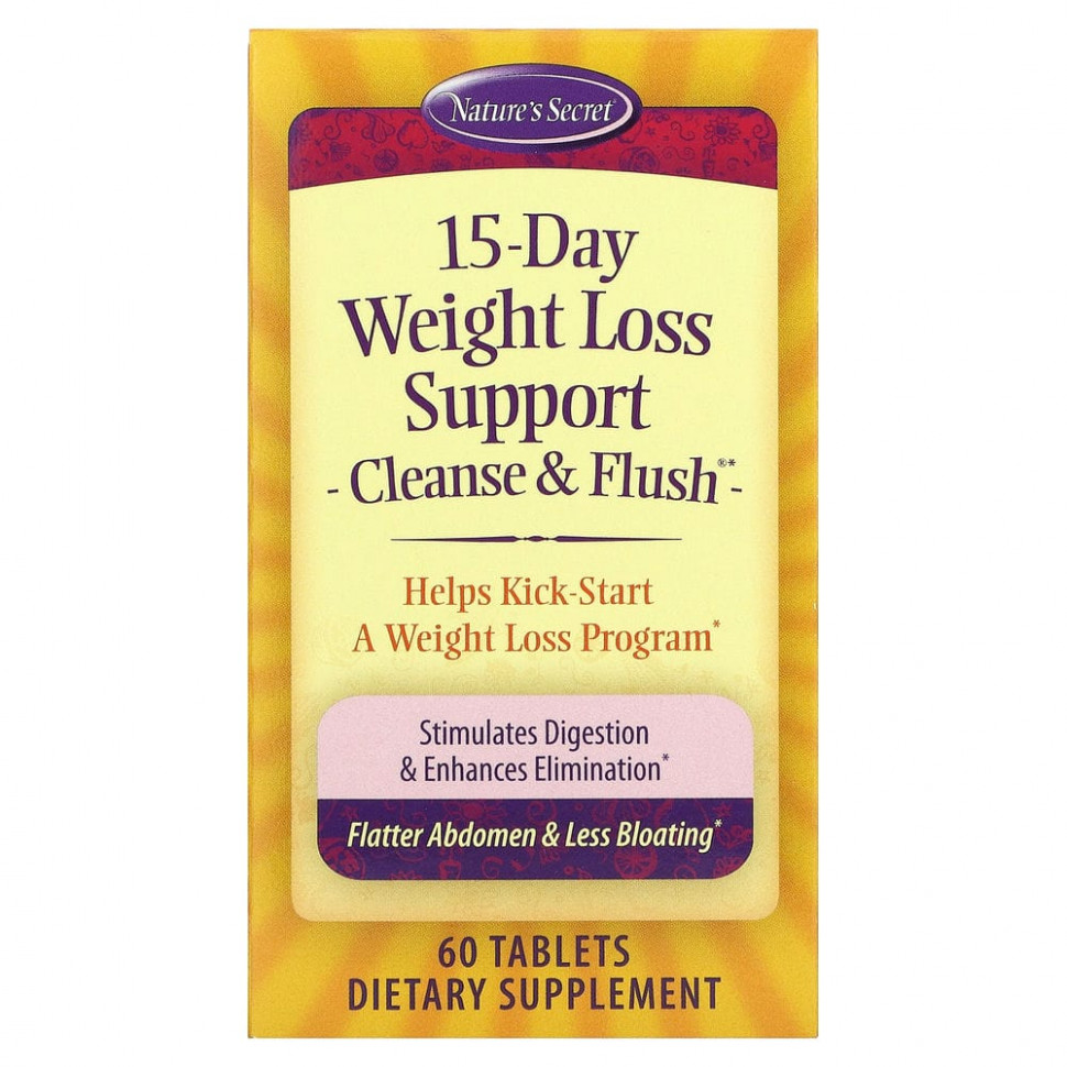 ���� ������ (Iherb) Nature's Secret, Cleanse & Flush, ������ ���� �� 15 ����, 60 ��������, ������ �� 4080 ���