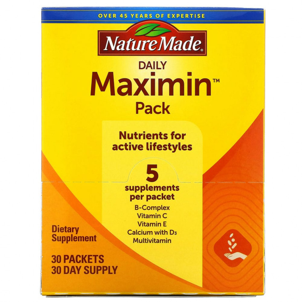 ���� ������ (Iherb) Nature Made, Daily Maximin Pack, �������������� � ��������, 6 ������� � ������, 30 �������, ������ �� 4420 ���