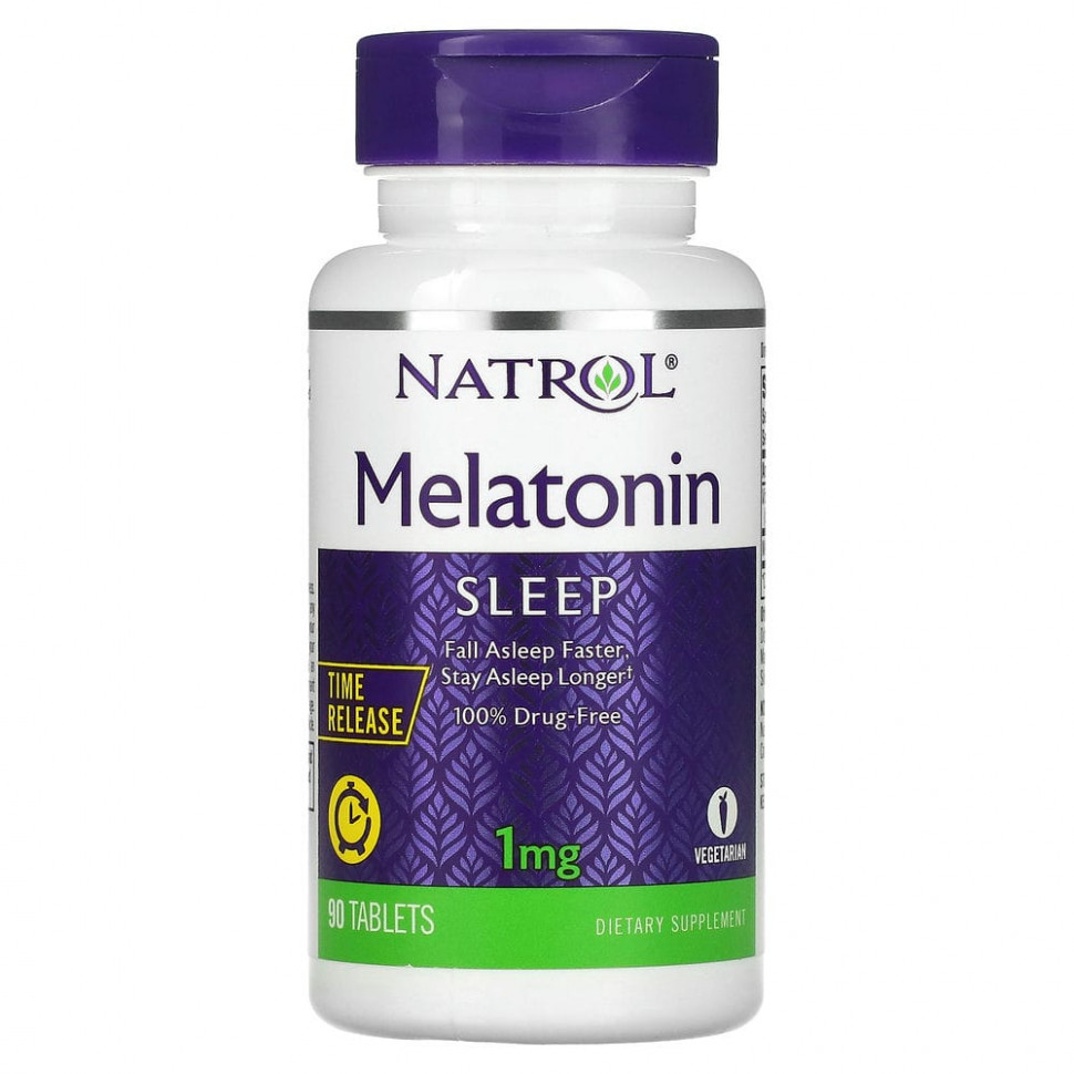 ���� ������ (Iherb) Natrol, ���������, ��������� �������������, 1 ��, 90 ��������, ������ �� 1700 ���