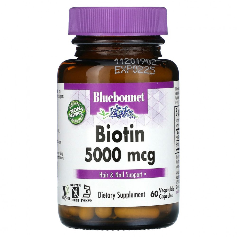 ���� ������ (Iherb) Bluebonnet Nutrition, ������, 5000 ���, 60 ������������ ������, ������ �� 1970 ���