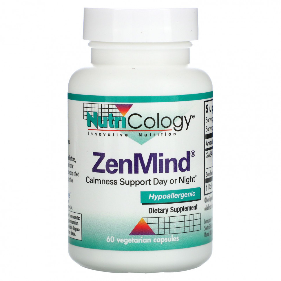 ���� ������ (Iherb) Nutricology, ������� ������� ZenMind, 60 ������������ ������, ������ �� 7820 ���